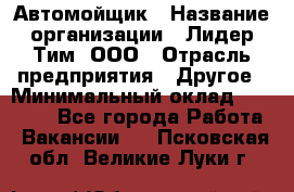 Автомойщик › Название организации ­ Лидер Тим, ООО › Отрасль предприятия ­ Другое › Минимальный оклад ­ 19 000 - Все города Работа » Вакансии   . Псковская обл.,Великие Луки г.